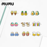 Fun Food Earrings Set